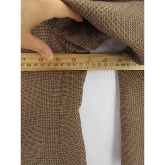 VINTAGE Christian Dior Sport Coat 40 Blazer Houndstooth Tweed USA * - Picture 5 of 15